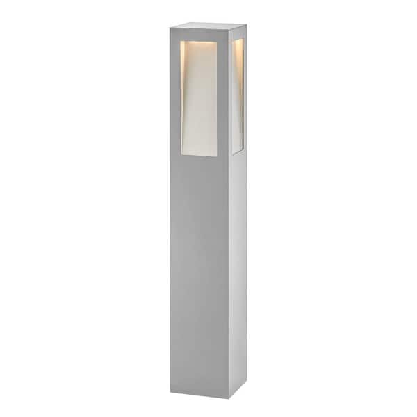 Taper Hardwired Titanium Gray LED Bollard Light