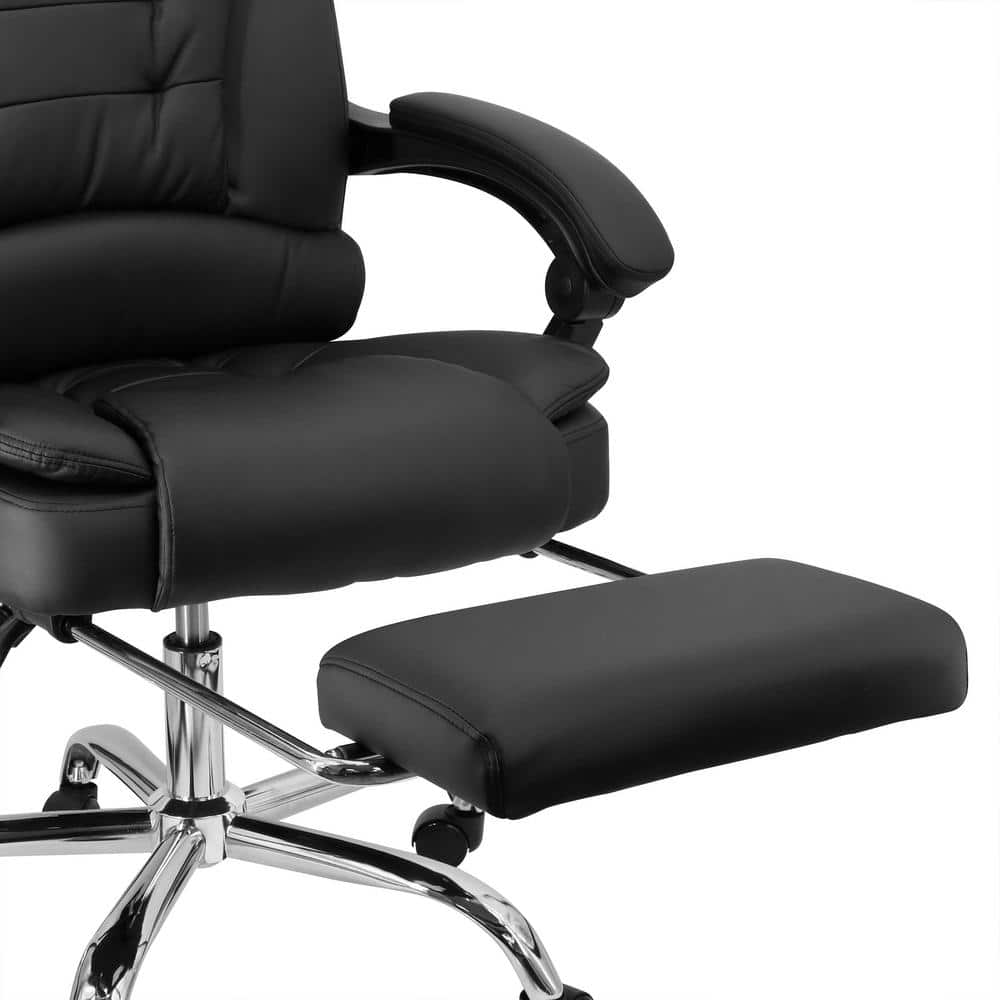 Black PU Leather High Back Ergonomic Executive Swivel Chair