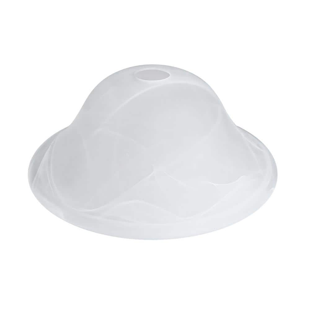 1.6 in. Fitter x 12.2 in. W x 4.8 in. H Glass Lamp Shade for Floor Lamp Torchiere Lamp Shade Replacement Base E26 Socket price history on PriceWatchPro