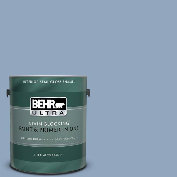 BEHR ULTRA 1 gal. #UL230-8 Paris Semi-Gloss Enamel Interior Paint and Primer in One