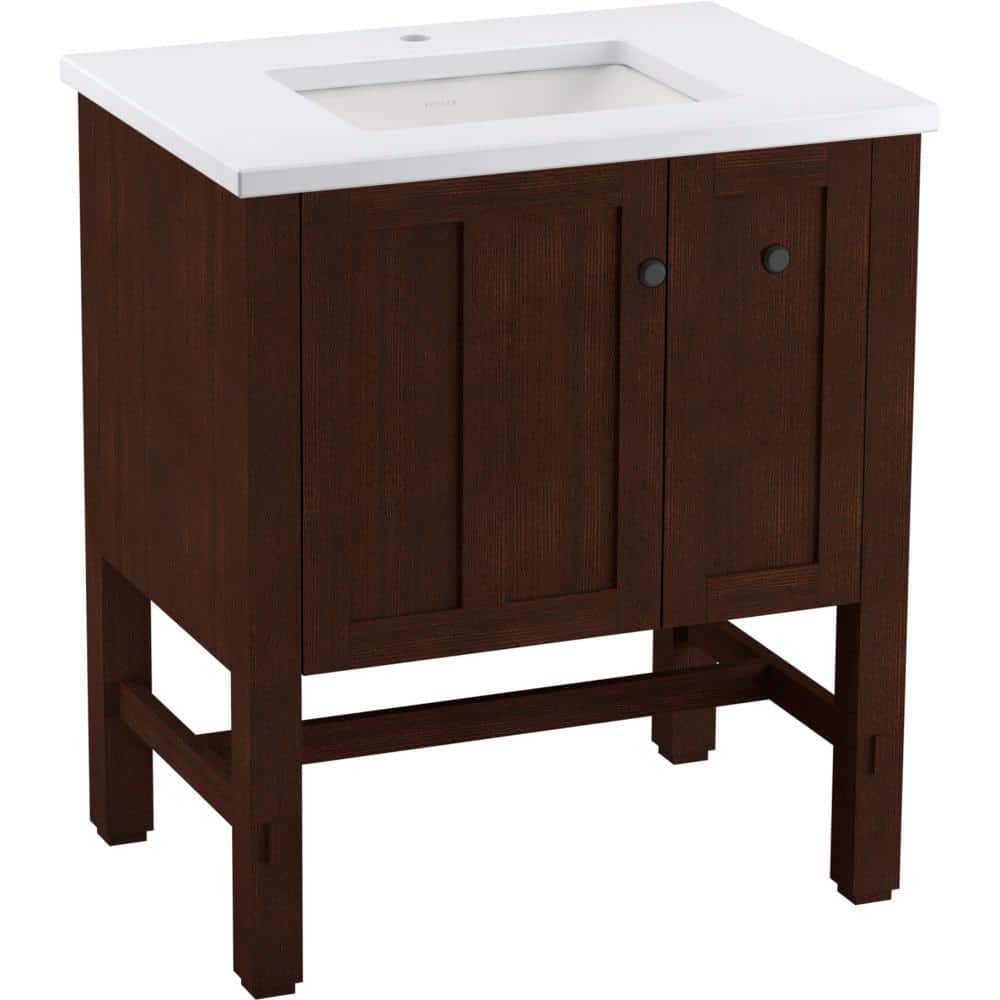 KOHLER Tresham 30 in. W x 22 in. D x 35 in. H Single Sink Freestanding