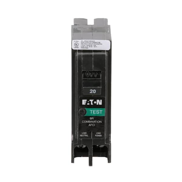 BR CAFI BR 20 Amp Single-Pole Combination Arc Fault Plug on Neutral Circuit Breaker