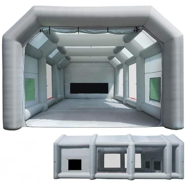 39 ft. x 16.5 ft. x 13 ft. Portable Inflatable Paint Booth with 2-Blowers and Air Filter System