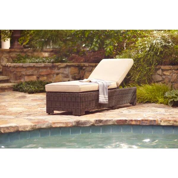 Brown Jordan Northshore Patio Chaise Lounge with Harvest Cushions -- STOCK