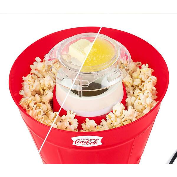 Coca-Cola Ckaphbkt8cr Hot Air Popcorn Popper with Bucket, Red