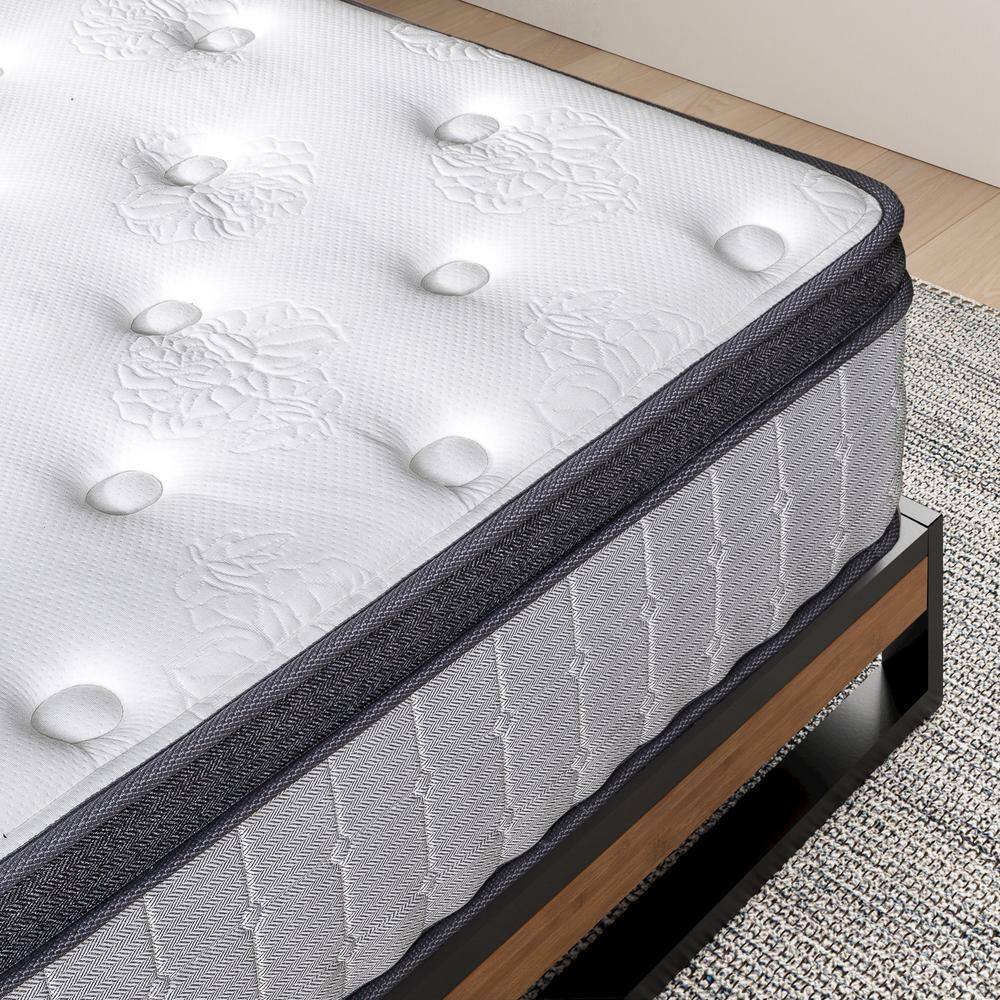 SereneDream Full Eurotop 12" Cooling Gel Memory Foam Innerspring Mattress