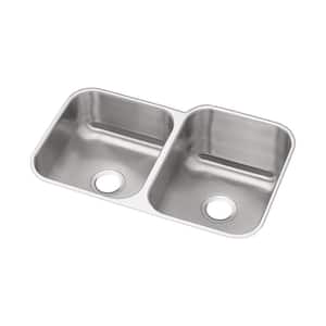 Dayton Undermount Stainless Steel 32 in. Double Bowl Kitchen Sink