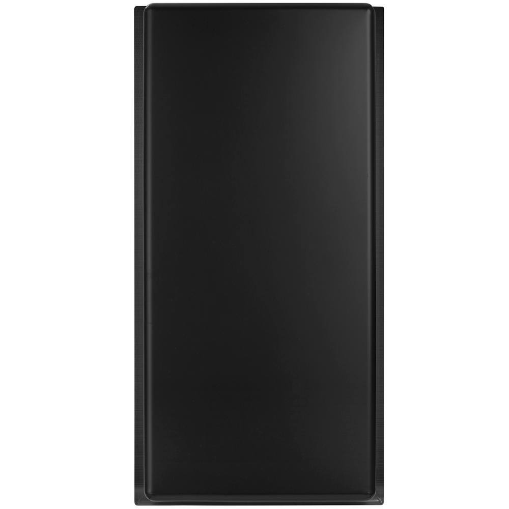 Matte Black Stainless Steel Double Shelf Shower Niche