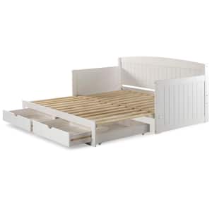 Harmony 1-Piece White Twin Daybed with King Conversion