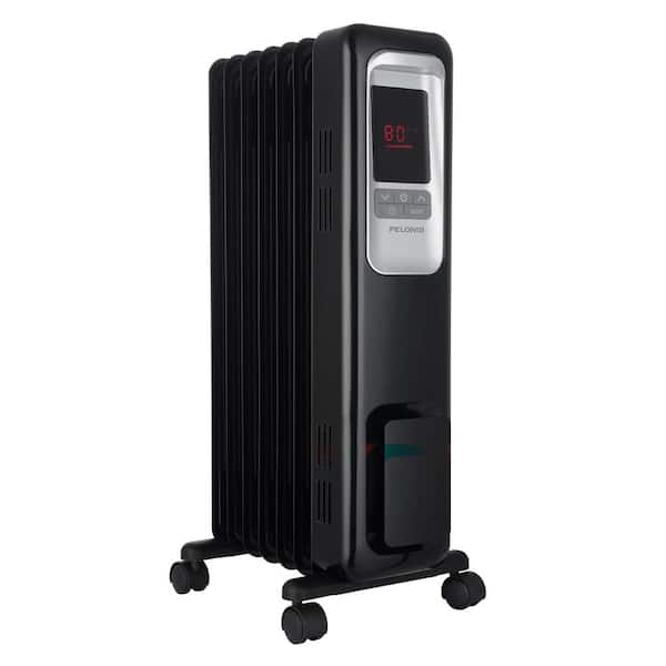 Pelonis 1,500-Watt Digital Electric Oil-Filled Radiant Portable Space  Heater HO-0280