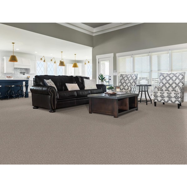 Home Decorators Collection 8 in x 8 in. Texture Carpet Sample - Columbus II - Color Thin Ice