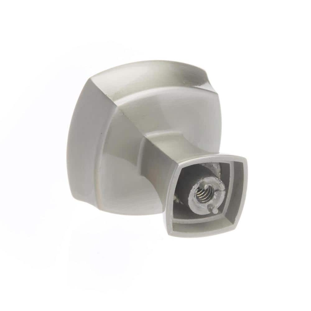 Satin Nickel Brushed Square Cabinet Knob 10-Pack