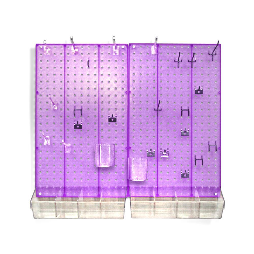 22 in. H x 27 in. W x .125 D Styrene Pegboard Kit (70 Pieces) price history on PriceWatchPro
