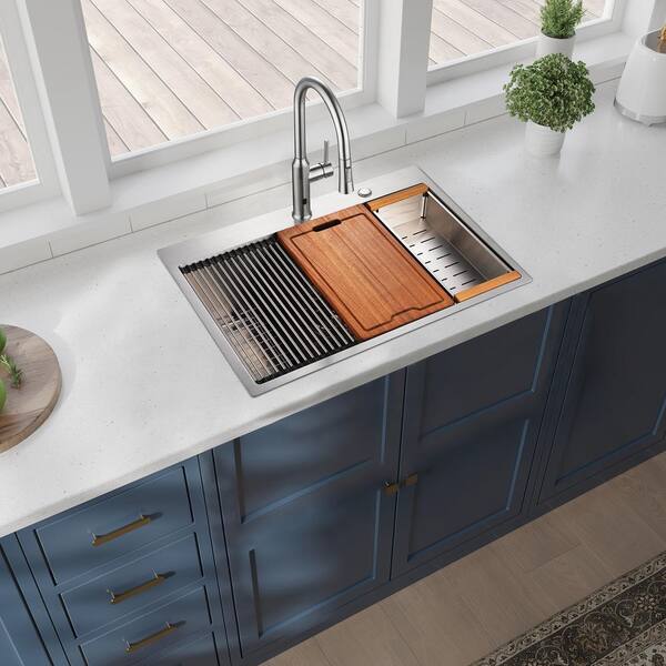 Have a question about RAINLEX 30 in. L x 22 in. W Drop-in Single