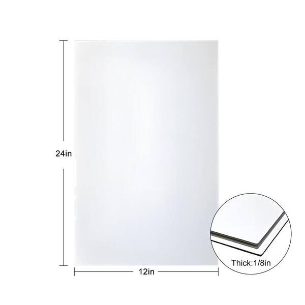 Shatterproof Acrylic Plastic Mirror Sheet – Wall Mounted Perspex, A2 / A1 Sizes