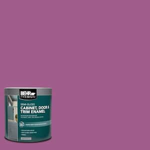 1 qt. #P110-6 Wild Berry Semi-Gloss Enamel Interior/Exterior Cabinet, Door & Trim Paint