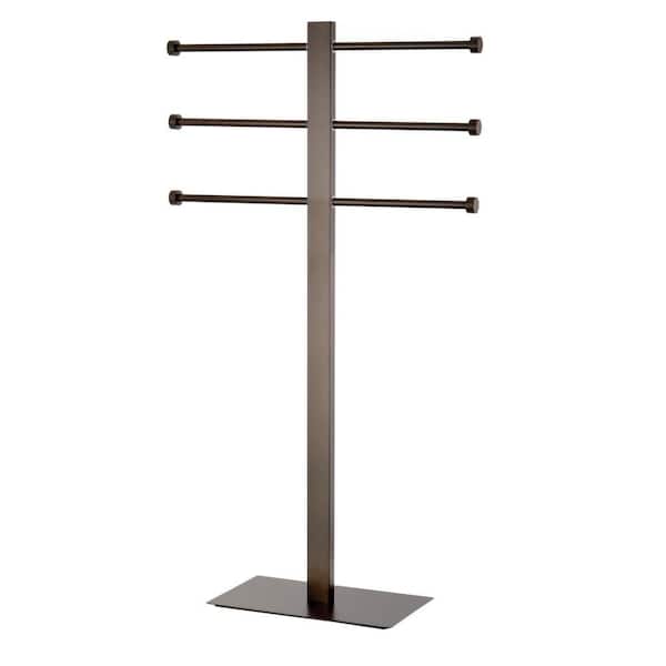 Modern Freestanding Towel Stand in Oil Rubbed Bronze