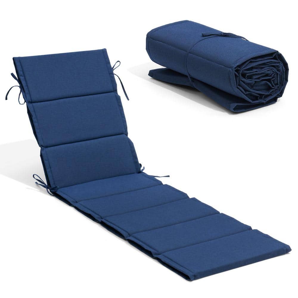 19 in. x 72 in. 1-Piece CushionGuard Deep Seating Outdoor Chaise Lounge Cus
