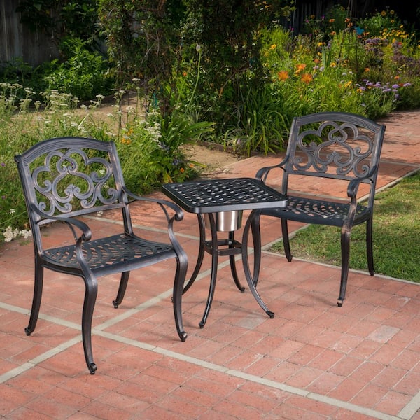 copper bistro set