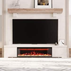 60 in. Wall Mounted/Embedded Electric Fireplace Insert with WIFI and remote control