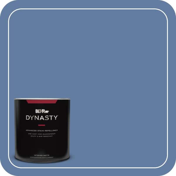 BEHR DYNASTY 1 qt. #600D-6 Blueberry Patch Matte Interior Stain-Blocking Paint and Primer