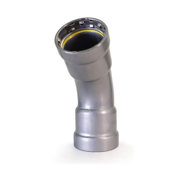 4 in. Carbon Steel Press 45° Elbow Fitting, HNBR Sealed, Yellow Dot – for Gas and Fuel Use