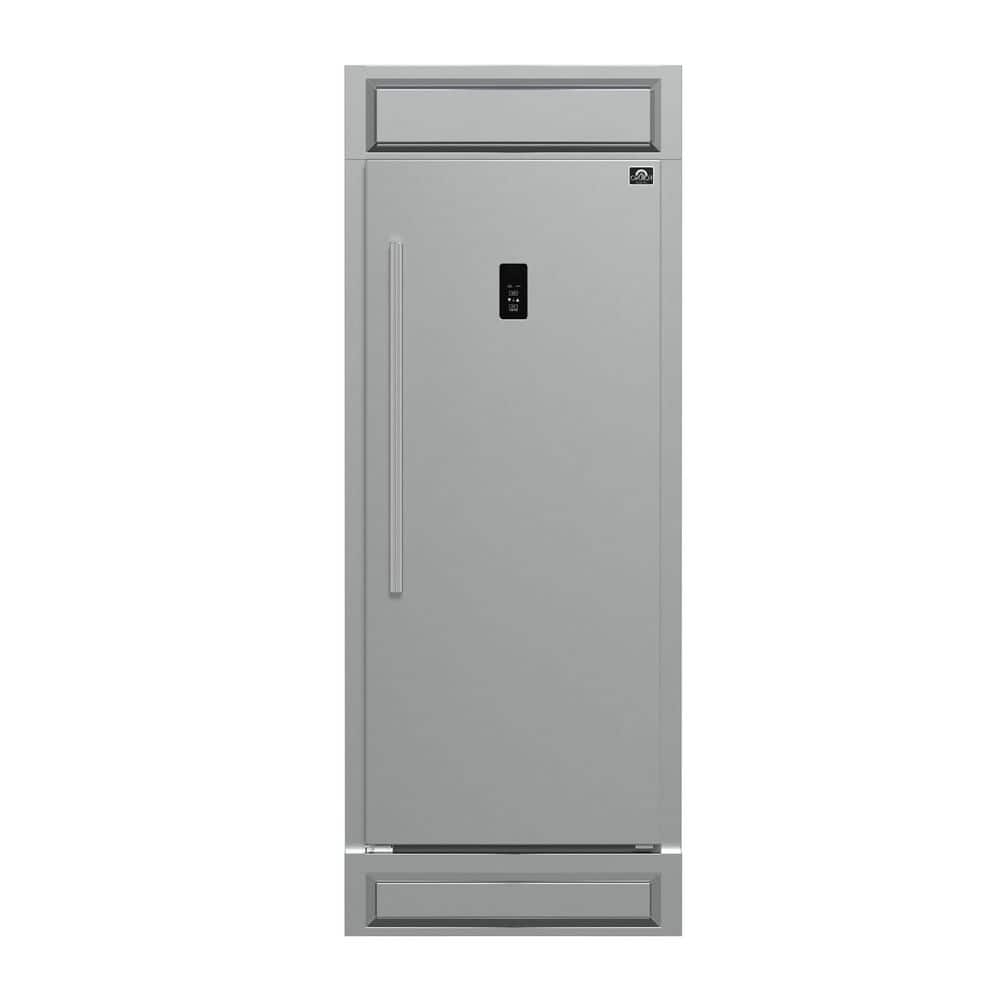 Fortezza 32 Inch Right-Swing Convertible Refrigerator/Freezer with Trim Kit, Stainless Steel, Total No Frost