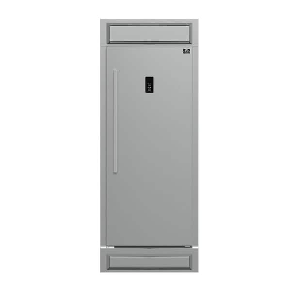 Fortezza 32 Inch Right-Swing Convertible Refrigerator/Freezer with Trim Kit, Stainless Steel, Total No Frost