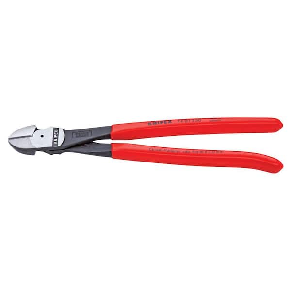 KNIPEX Heavy Duty Forged Steel 10 in. High Leverage Diagonal Cutters with 64 HRC Cutting Edge