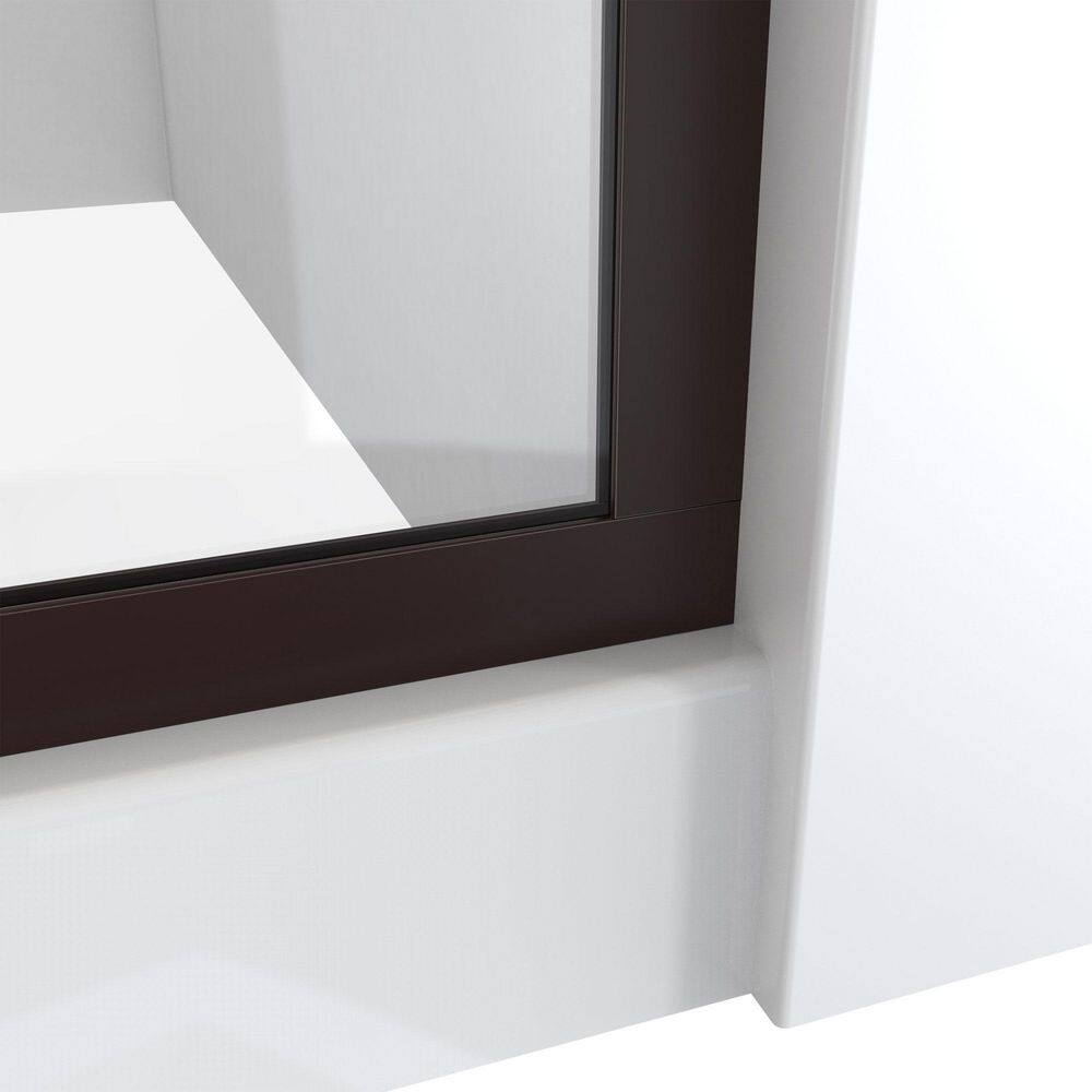 Linea 34" x 72" Frameless Shower Screen in Oil Rubbed Bronze