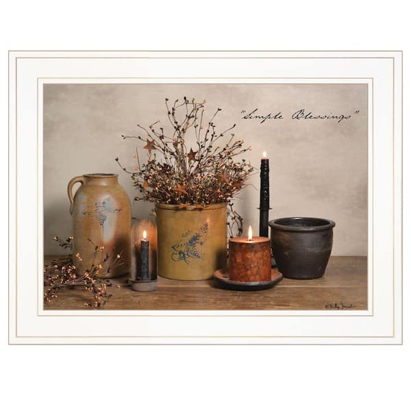 Jeedeson Simple Blessings by Billy Jacobs, Ready to Hang Framed Print, White Frame 15 in. x 11 in.