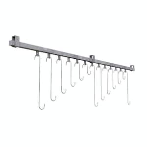 Ceiling Mount 13-Bike Galvanized Track Bike Rack