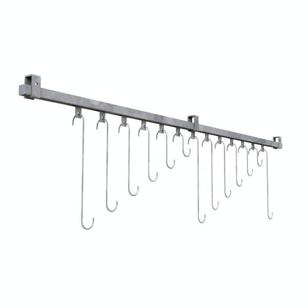 Ceiling Mount 13-Bike Galvanized Track Bike Rack