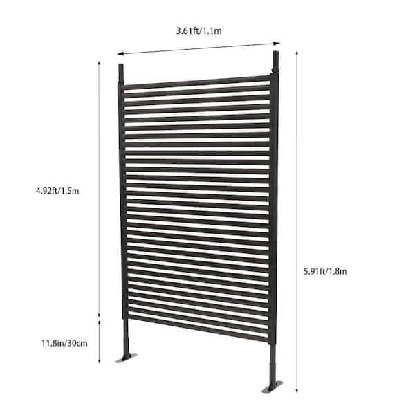 Origin Point Brands 44 in. H X 1.8 ft. L Black Steel Fence Post Origin Point Brands 44 in. H X 1.8 ft. L Black Steel Fence Post