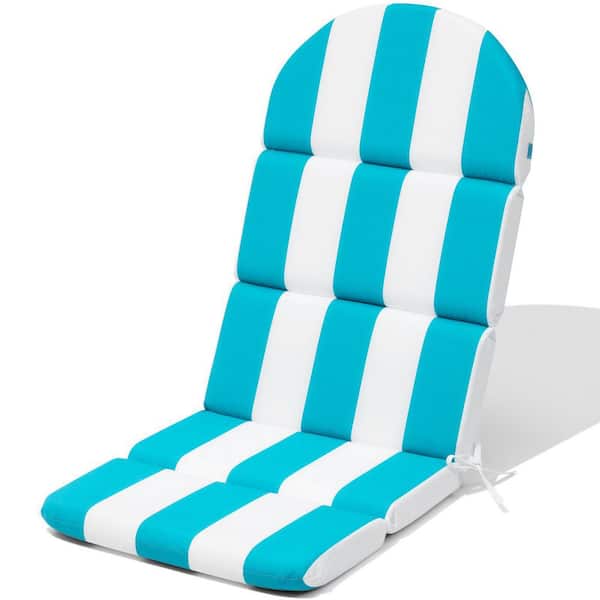 Unbranded 50 in. x 20 in. 1-Piece Outdoor Adirondack Chair Cushion in Blue and White