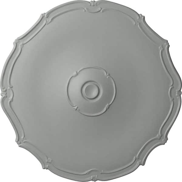 Ekena Millwork 18-7/8" x 1-1/2" Pompeii Urethane Ceiling Medallion (Fits Canopies upto 2"), Primed White