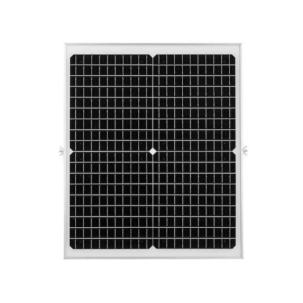 30-Watt 12V Solar Battery Charger w/ Monocrystalline Solar Panel and MPPT Controller, Adjustable Mount, IP67 Waterproof