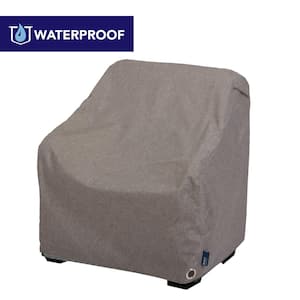 Garrison Waterproof Outdoor Patio Lounge/Club Chair Cover, 35 in. W x 38 in. D x 31 in. H, Heather Gray