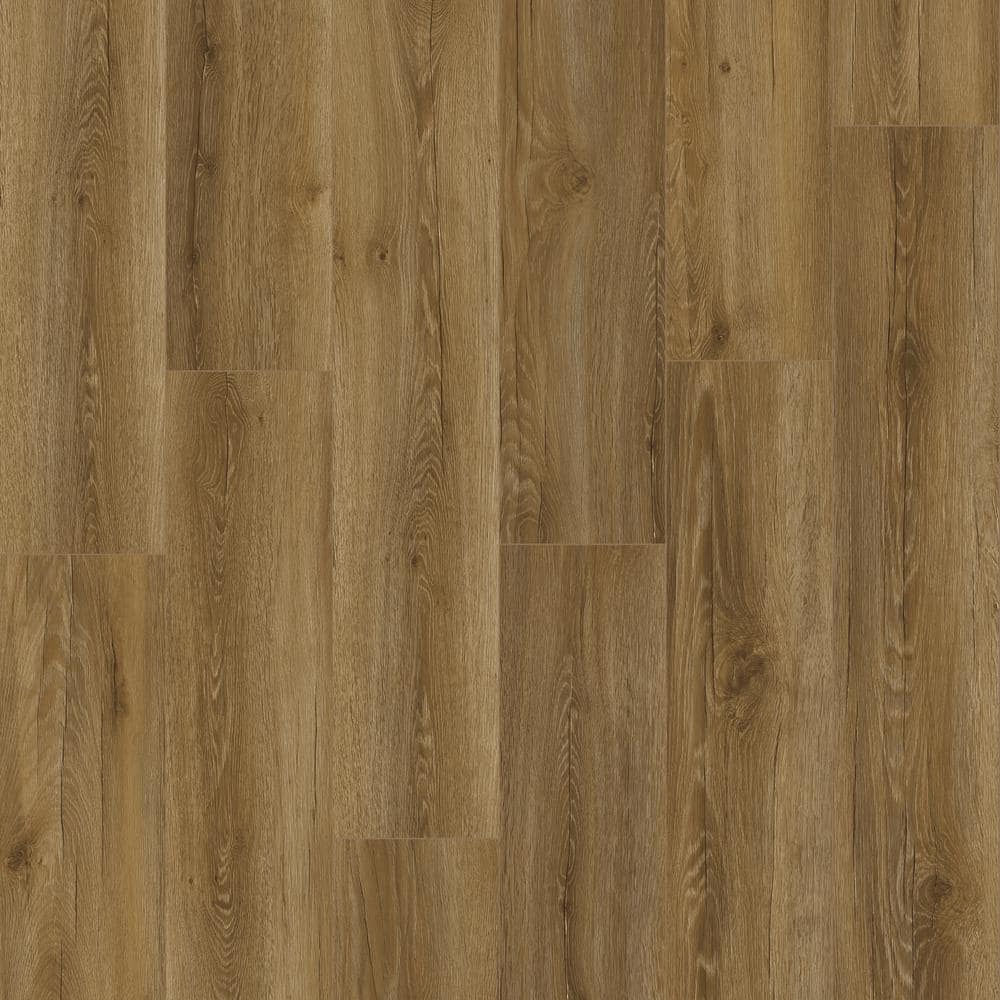 TrafficMaster Kettle Keep Oak 8 mm T x 8 in. W Water Resistant Laminate Wood Flooring (637.8 sqft/pallet), Medium -  360831-27096-P