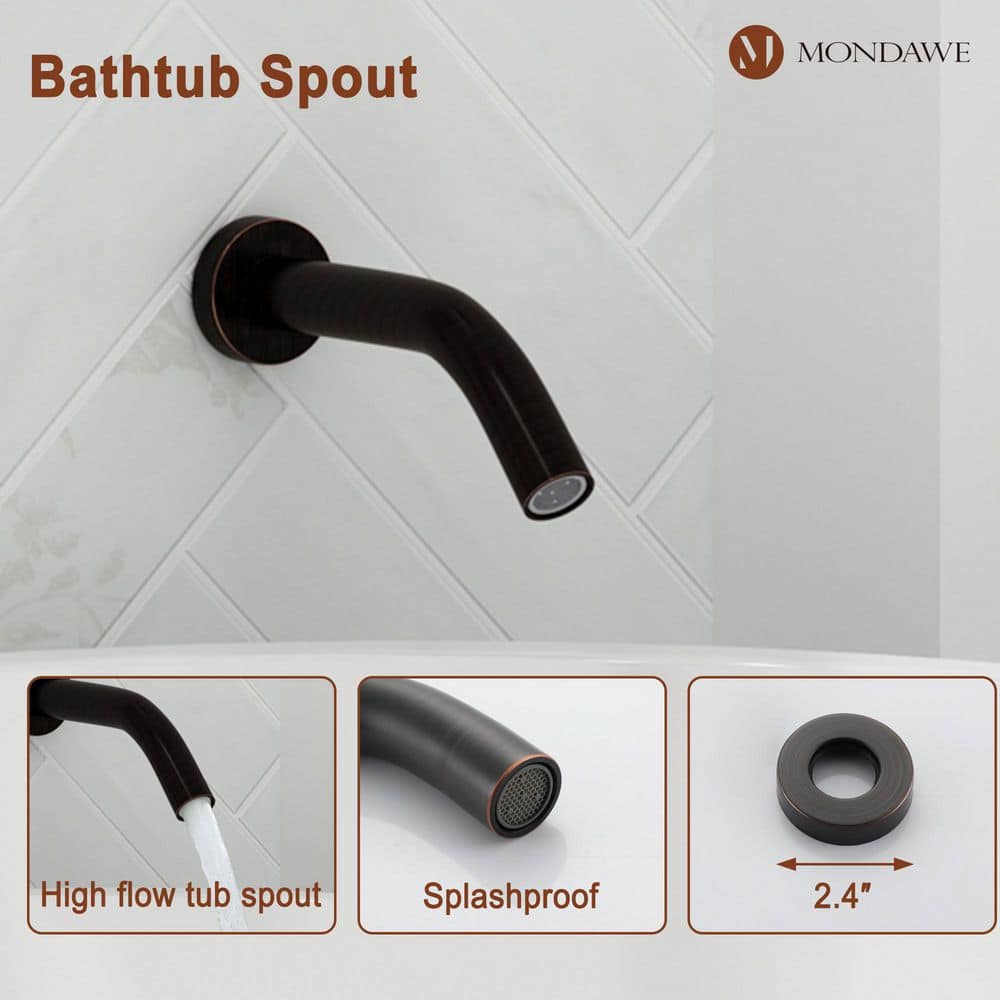Oil-Rubbed Bronze Adjustable Height Multi-Head Shower System