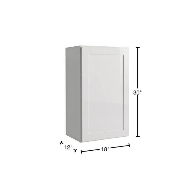 Hampton Bay 18 in. W x 12 in. D x 30 in. H Assembled Wall Kitchen