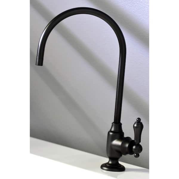 Replacement Drinking Water Single-Handle Beverage Faucet in Matte Black for Filtration Systems