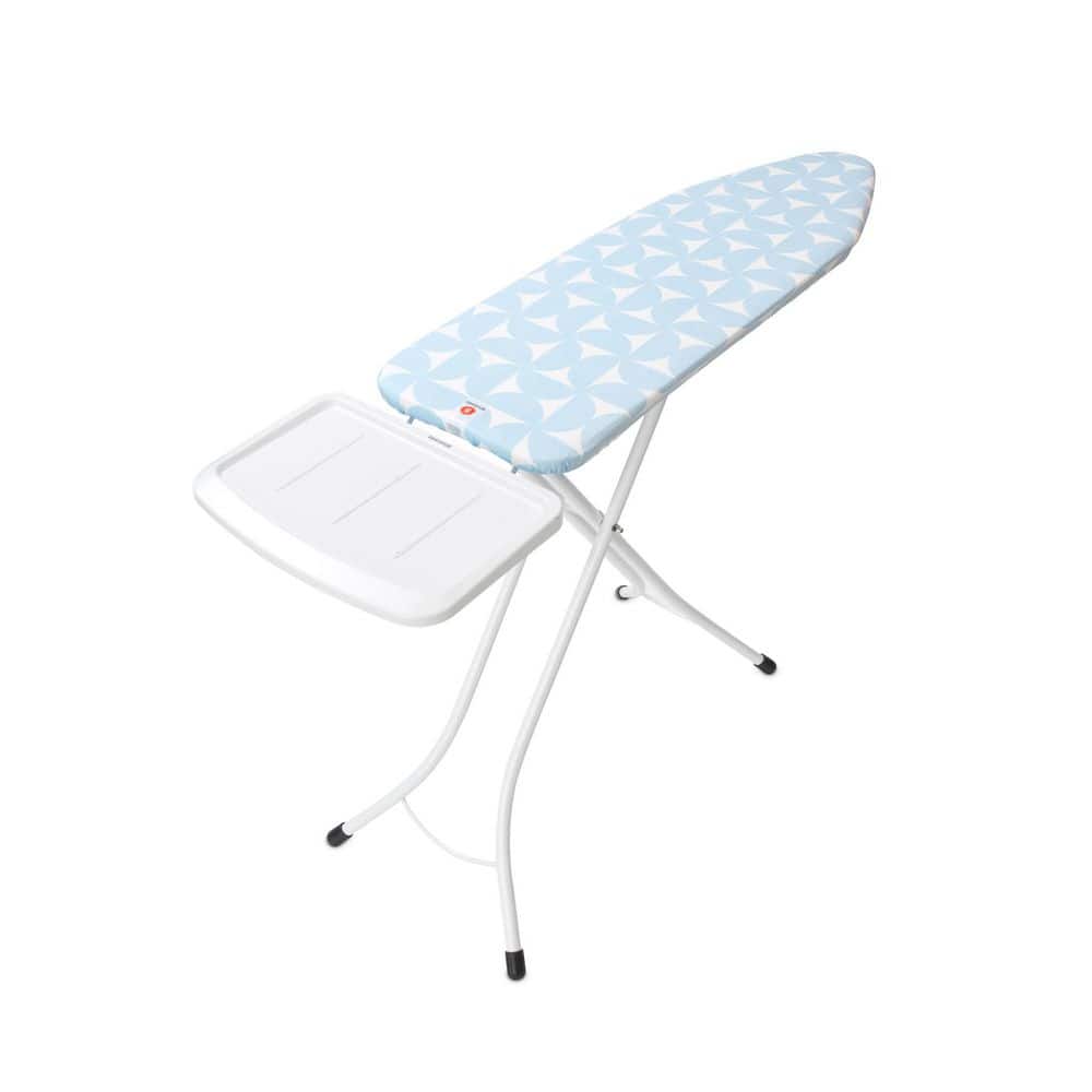 Brabantia Fresh Breeze Blue Freestanding Ironing Board with Metal Steam Unit Holder