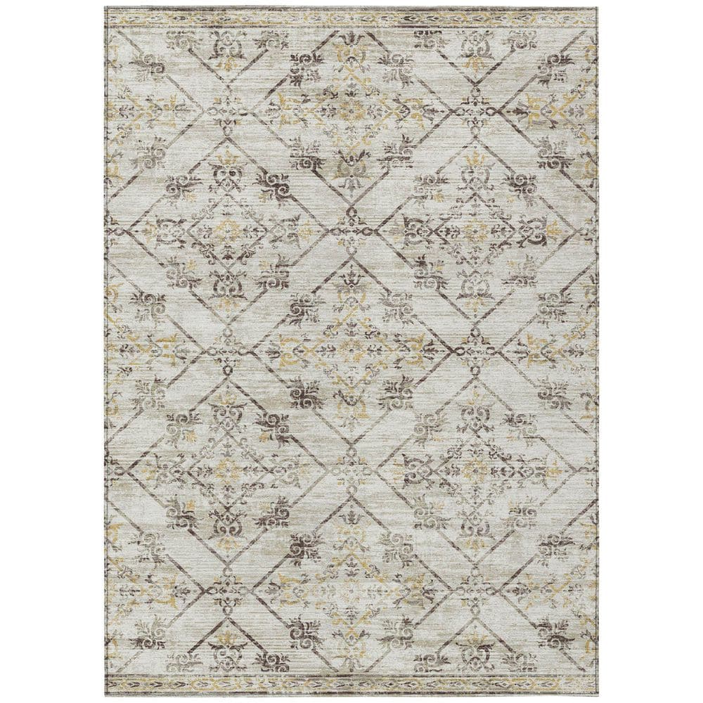 Chantille Machine Washable Indoor/Outdoor Abstract ACN2665 Beige 3 ft. x 4 ft. Area Rug price history on PriceWatchPro