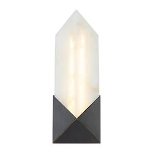 Caesar 12-in 1 Light 11-Watt Urban Bronze/Alabaster Integrated LED Vanity Light