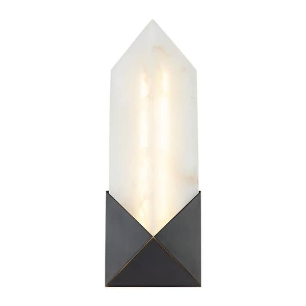 ALORA Caesar 12-in 1 Light 11-Watt Urban Bronze/Alabaster Integrated LED Vanity Light