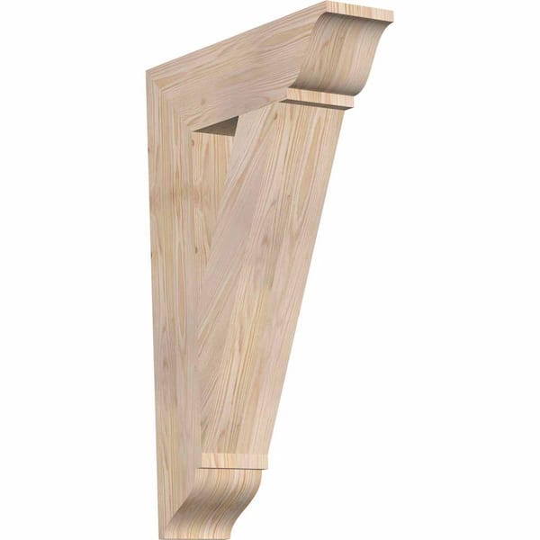 Ekena Millwork 5.5 in. x 34 in. x 22 in. Douglas Fir Traditional Smooth Bracket