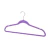 DecorRack Non Slip Velvet Clothing Hangers, 10 Pack, Teal 