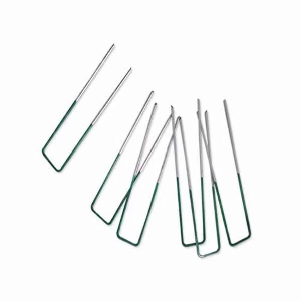 U-Shape Pegs Stakes Ground Anchor Weed Control Fabric Fleece Sheets Steel 200PCS 