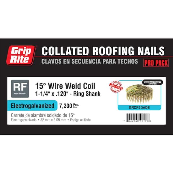 1-3/4 x .120 Ring 316 Stainless Wire Coil Roofing Nail, JARR5DSSX